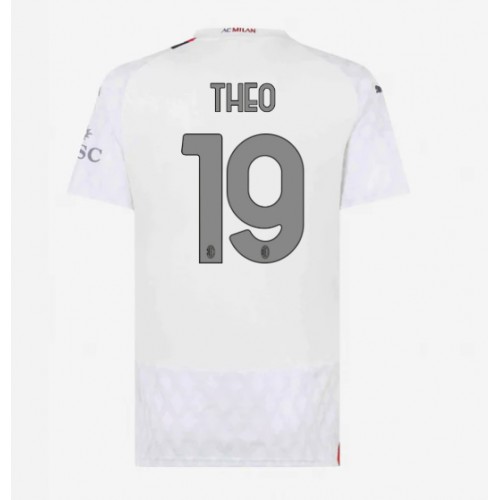 Maillot de foot AC Milan Theo Hernandez #19 Extérieur Femmes 2023-24 Manches Courte